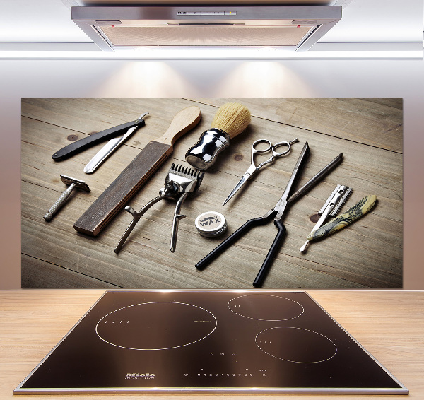 Rivestimento parete cucina per parrucchiere uomo