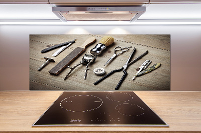 Rivestimento parete cucina per parrucchiere uomo