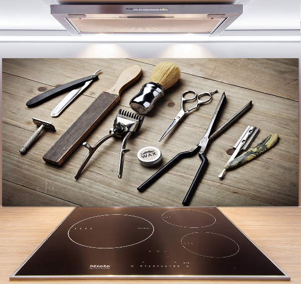 Rivestimento parete cucina per parrucchiere uomo