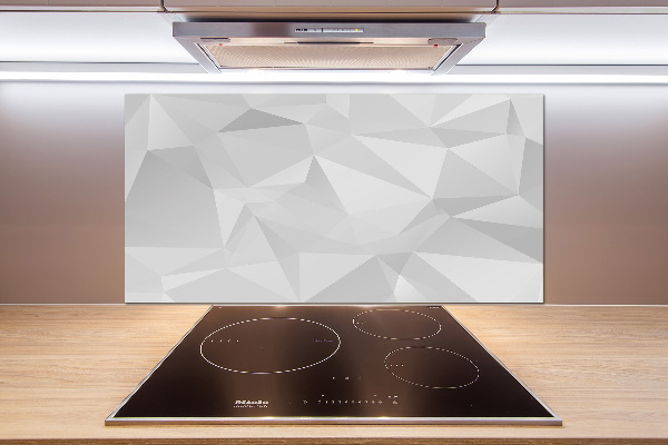 Pannello retrocucina con motivo a triangoli astratti