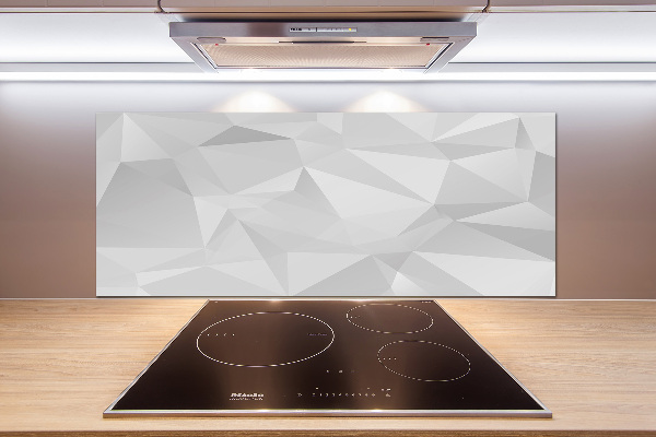 Pannello retrocucina con motivo a triangoli astratti