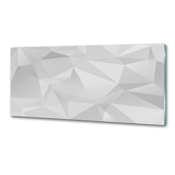 Pannello retrocucina con motivo a triangoli astratti