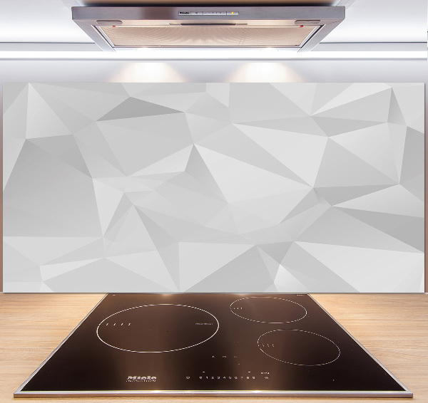 Pannello retrocucina con motivo a triangoli astratti