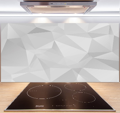 Pannello retrocucina con motivo a triangoli astratti