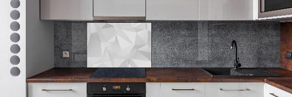 Pannello retrocucina con motivo a triangoli astratti