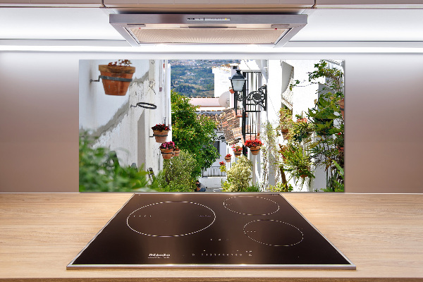 Rivestimento parete cucina in stile Una strada affascinante