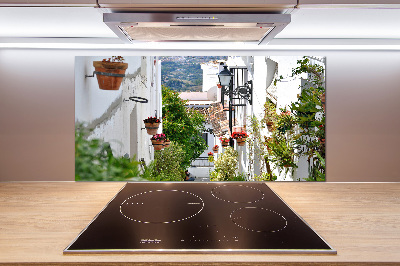 Rivestimento parete cucina in stile Una strada affascinante