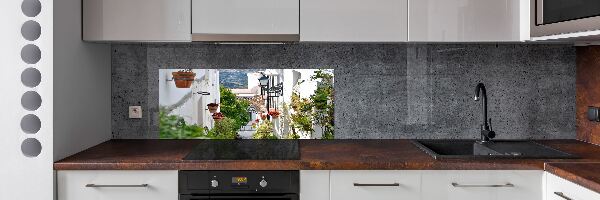 Rivestimento parete cucina in stile Una strada affascinante