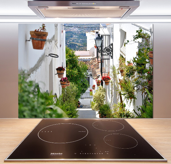 Rivestimento parete cucina in stile Una strada affascinante