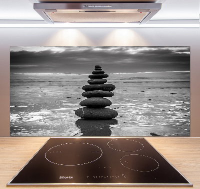 Pannello paraschizzi cucina con motivo Pietre di equilibrio