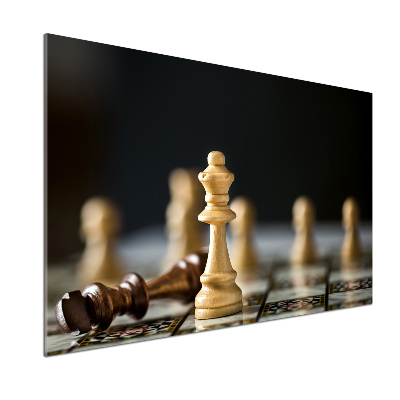 Pannello retrocucina con motivo a scacchi