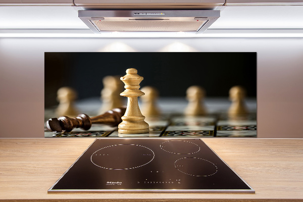 Pannello retrocucina con motivo a scacchi