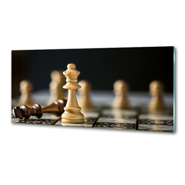 Pannello retrocucina con motivo a scacchi