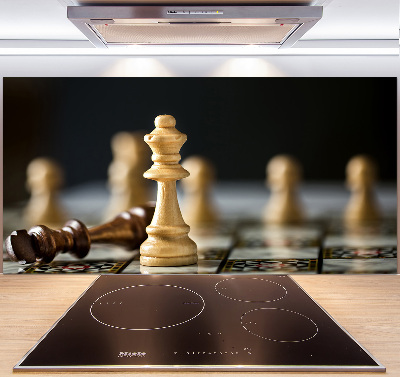 Pannello retrocucina con motivo a scacchi