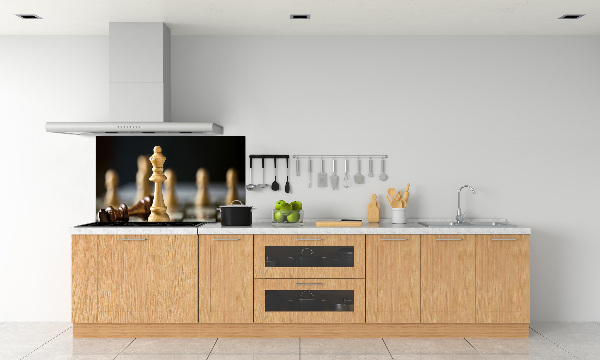 Pannello retrocucina con motivo a scacchi