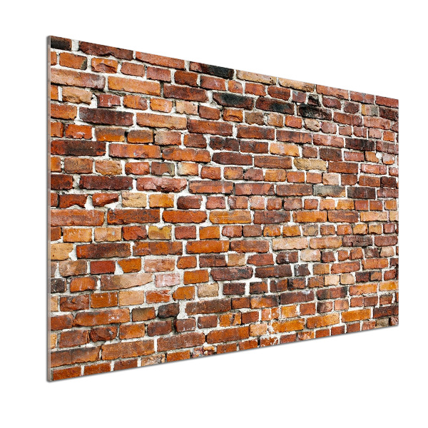 Pannello retrocucina con motivo a muro di mattoni