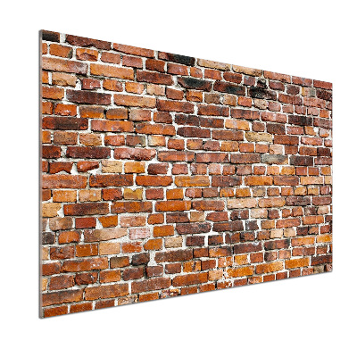 Pannello retrocucina con motivo a muro di mattoni