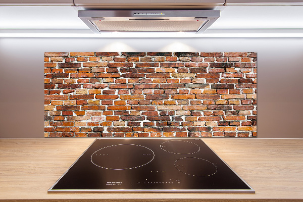 Pannello retrocucina con motivo a muro di mattoni