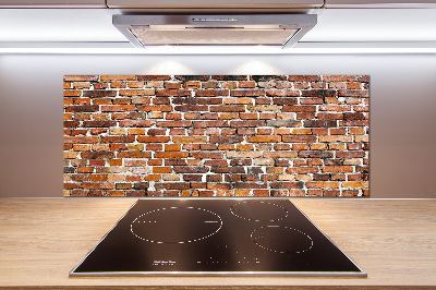 Pannello retrocucina con motivo a muro di mattoni