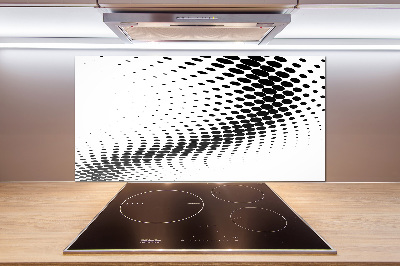 Rivestimento parete cucina con motivo grafico geometrico come sfondo