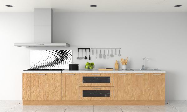 Rivestimento parete cucina con motivo grafico geometrico come sfondo