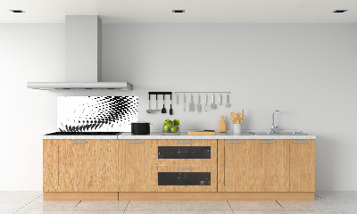 Rivestimento parete cucina con motivo grafico geometrico come sfondo