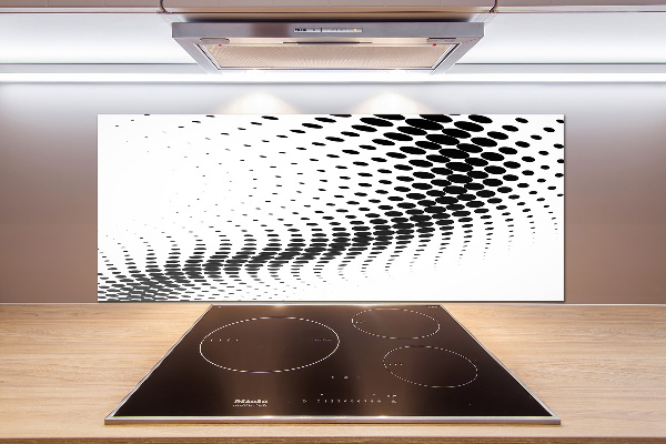 Rivestimento parete cucina con motivo grafico geometrico come sfondo