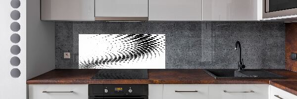 Rivestimento parete cucina con motivo grafico geometrico come sfondo