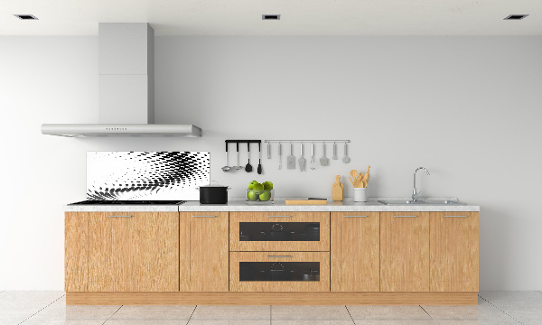 Rivestimento parete cucina con motivo grafico geometrico come sfondo