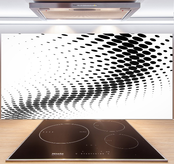 Rivestimento parete cucina con motivo grafico geometrico come sfondo