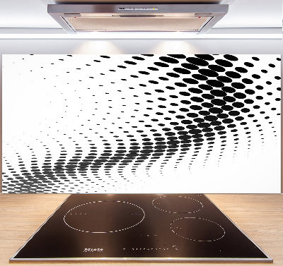 Rivestimento parete cucina con motivo grafico geometrico come sfondo