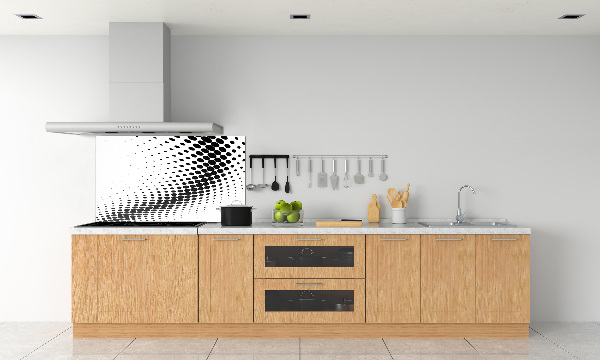 Rivestimento parete cucina con motivo grafico geometrico come sfondo