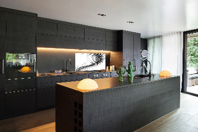 Rivestimento parete cucina con motivo grafico geometrico come sfondo