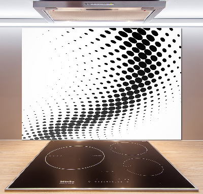 Rivestimento parete cucina con motivo grafico geometrico come sfondo