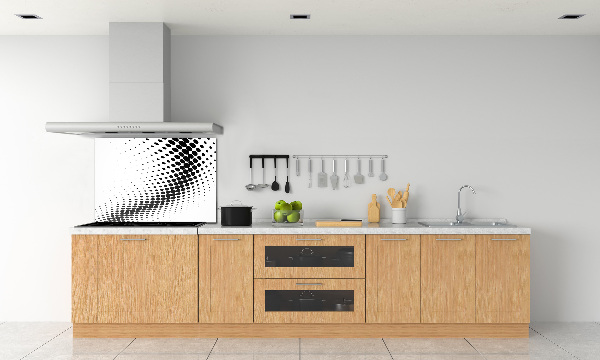 Rivestimento parete cucina con motivo grafico geometrico come sfondo
