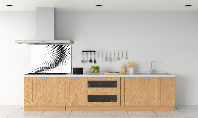 Rivestimento parete cucina con motivo grafico geometrico come sfondo