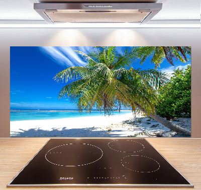 Pannello paraschizzi cucina con stampa con motivo di spiaggia tropicale
