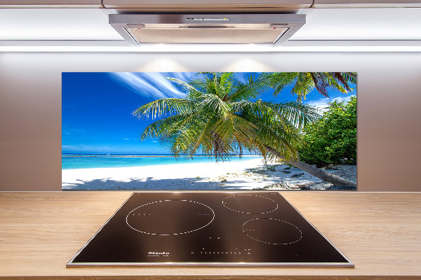 Pannello paraschizzi cucina con stampa con motivo di spiaggia tropicale