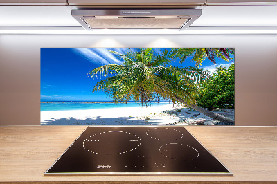 Pannello paraschizzi cucina con stampa con motivo di spiaggia tropicale