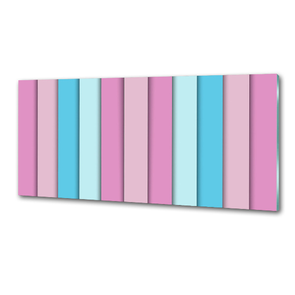 Pannello paraschizzi cucina con strisce colorate