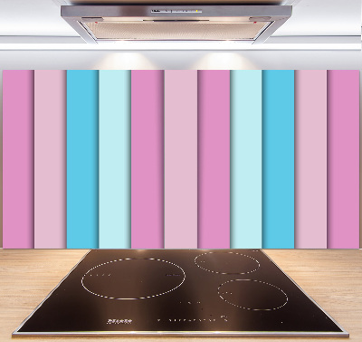 Pannello paraschizzi cucina con strisce colorate