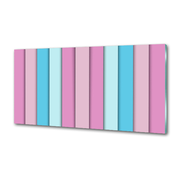 Pannello paraschizzi cucina con strisce colorate