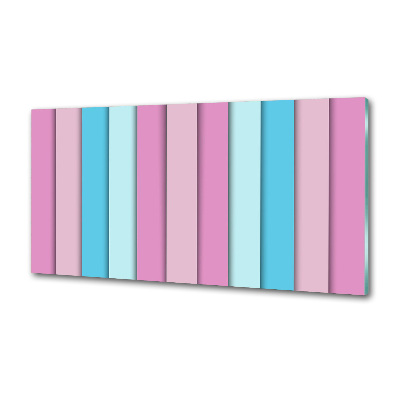 Pannello paraschizzi cucina con strisce colorate