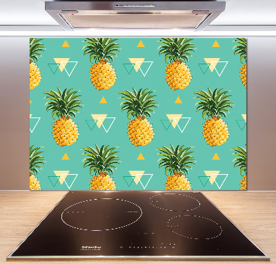 Pannello retrocucina con motivo ananas