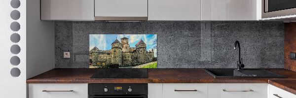 Pannello paraschizzi cucina con stampa raffigurante un castello in Svizzera