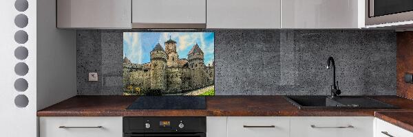 Pannello paraschizzi cucina con stampa raffigurante un castello in Svizzera