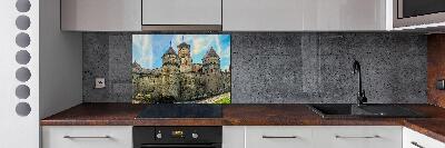 Pannello paraschizzi cucina con stampa raffigurante un castello in Svizzera