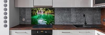 Pannello paraschizzi cucina con stampa del Lago di Plitvice