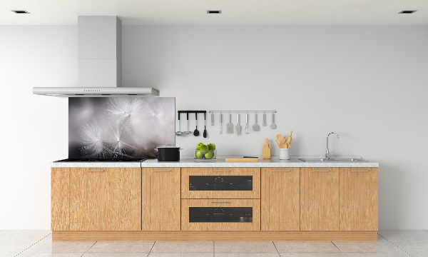 Pannello retrocucina con motivo semi di tarassaco