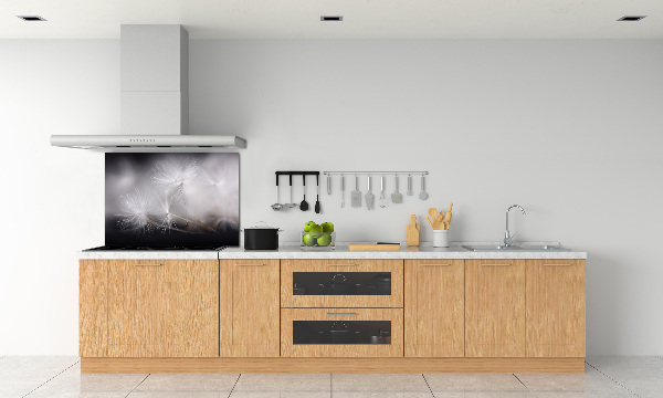 Pannello retrocucina con motivo semi di tarassaco